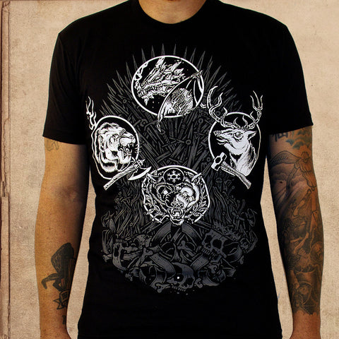 Game of Thrones - iron throne - discharge inks - unisex