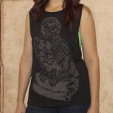 Harry Potter - Hedwig - women's relaxed fit tank - black