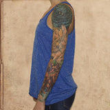 Slaughterhouse Five - Vonnegut - Everything was beautiful - women's relaxed fit racerback tank - blue