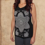 the Universe in a Single Atom - Dalai Lama - Women's relaxed fit tank