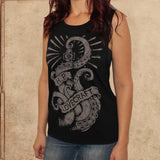 Call of Cthulhu - H.P. Lovecraft - women's relaxed fit tank - black