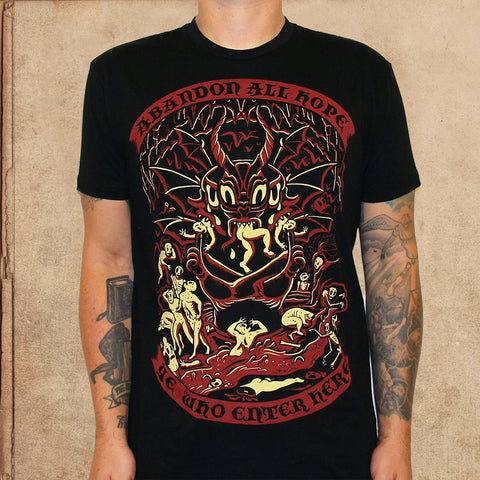 Dante's Inferno - discharge inks - unisex