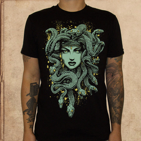 Medusa - discharge inks - Godmachine - unisex