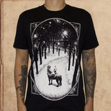 Stopping by the woods - Robert Frost - unisex - discharge inks