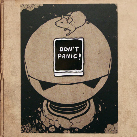 Don't Panic! Hitchhikers Guide 1.2" Soft Enamel Pin