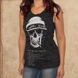 Fear & Loathing - women's relaxed fit tank - black slub - only S/M left