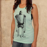 Iron Giant - women's relaxed fit tank - mint green